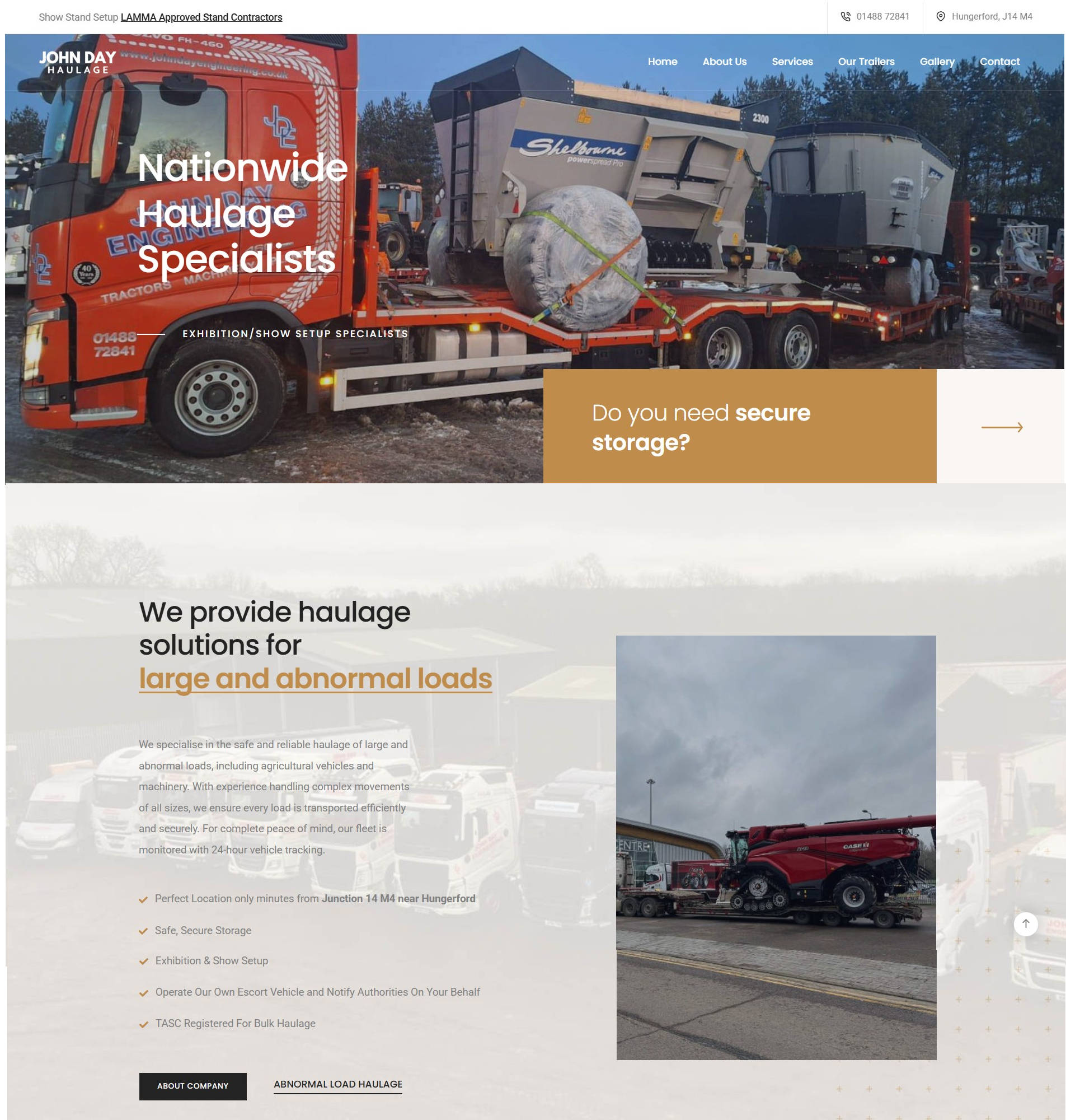 John Day Haulage Website